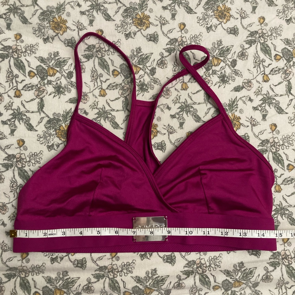 Stretch Bralette Pink Savage X Fenty Racerback Bra and logo detail